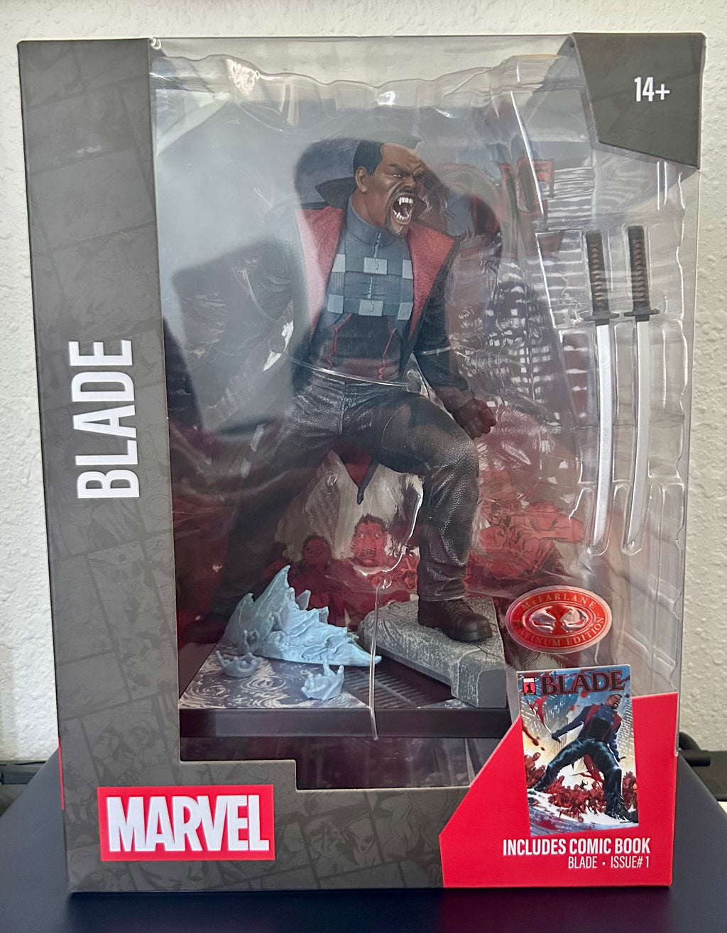 McFarlane Toys Red Platinum Series 1:6 Blade Statue (check pics for box)