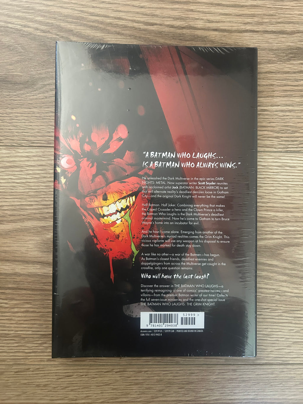 DC Comics The Batman Who Laughs by Scott Snyder (Hardcover)