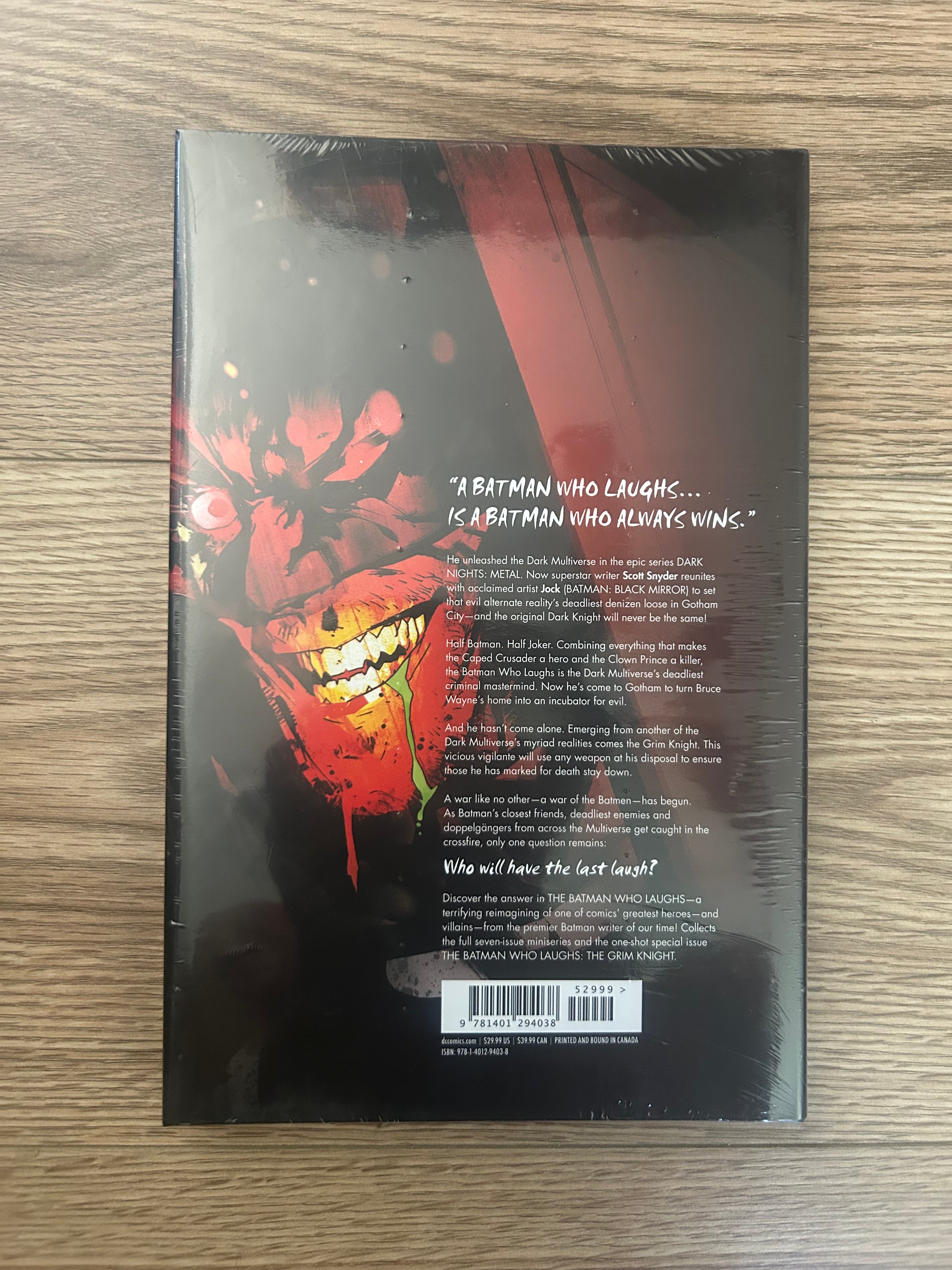 DC Comics The Batman Who Laughs by Scott Snyder (Hardcover)