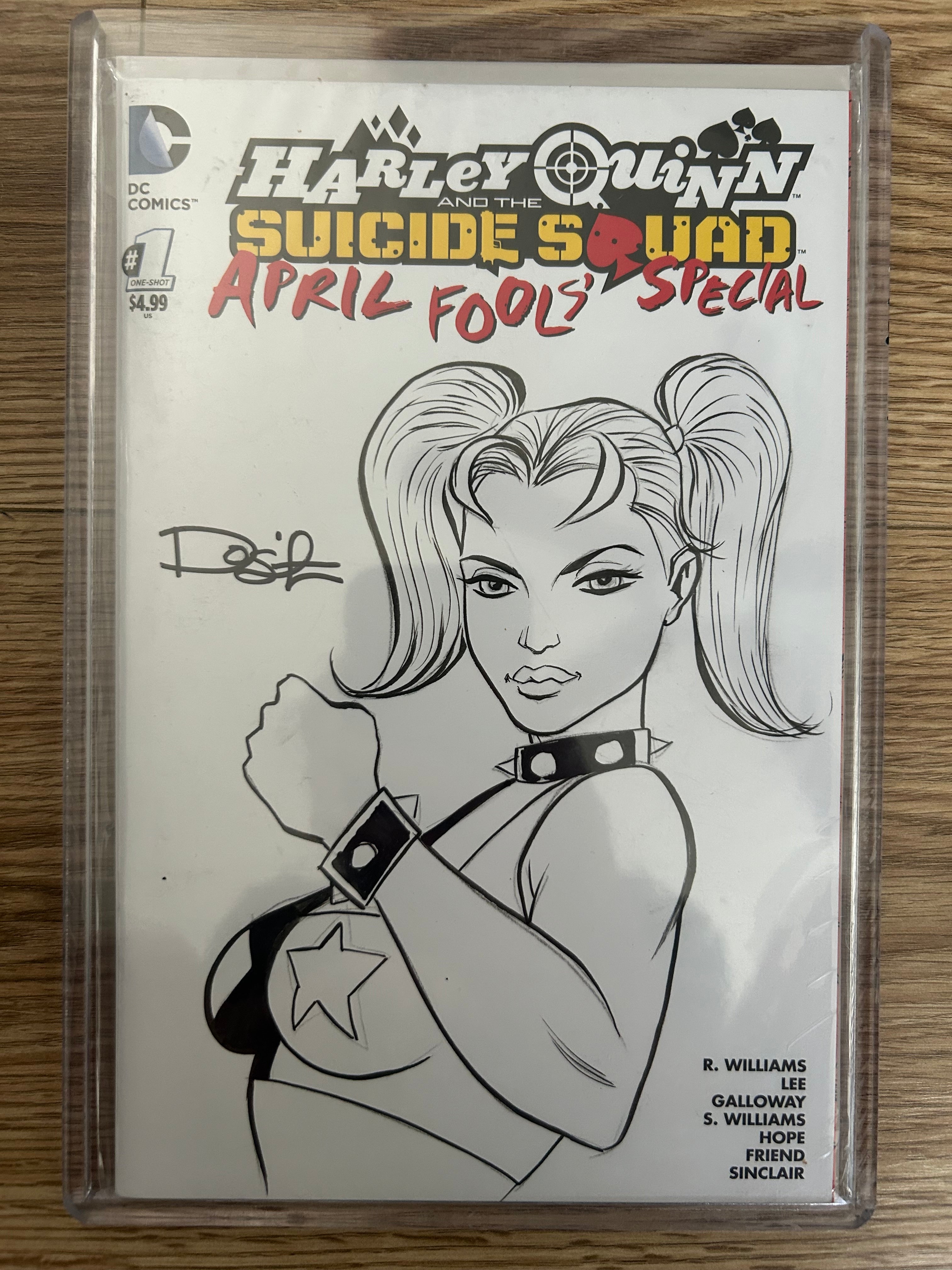 DC Comics Harley Quinn and the Suicide Squad: April Fool's Special One Shot w/ Original Sketch by Dietrich Smith - Signed with COA