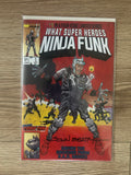 Whatnot Publishing What Super Heroes Ninja Funk #1 Secret Wars Homage Variant by John Beatty Signed w/ COA