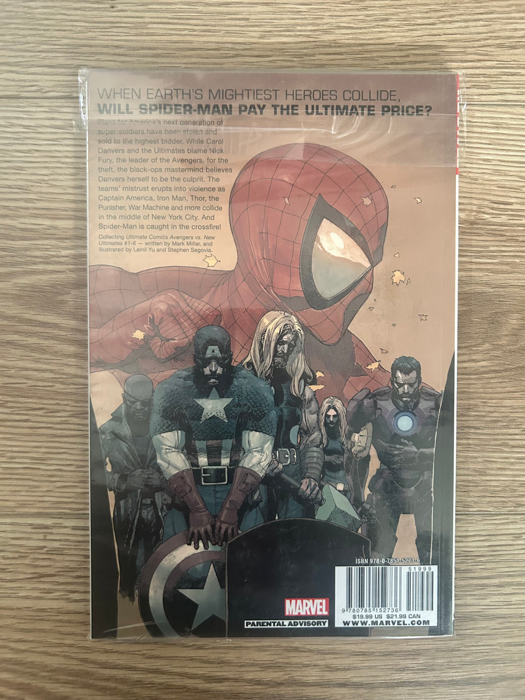 Marvel Comics Ultimate Comics Avengers Vs. New Ultimates: Death of Spider-Man (Trade Paperback)